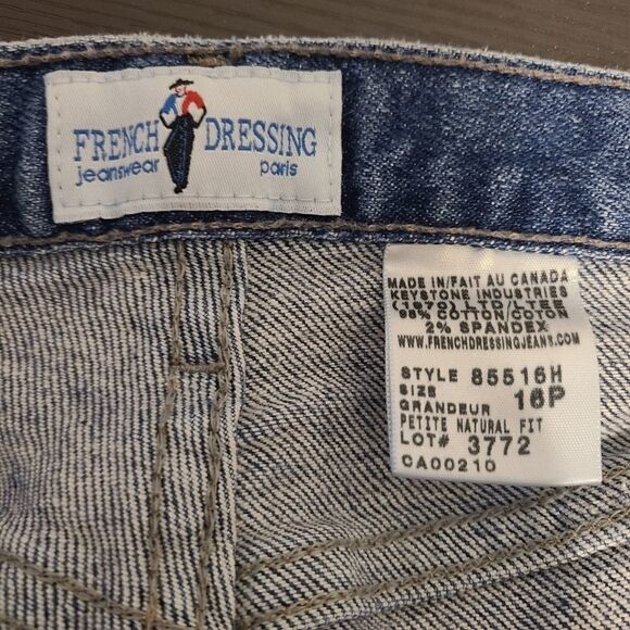 French Dressing Jeans Blue Petite Natural Fit 16P - Picture 10 of 10